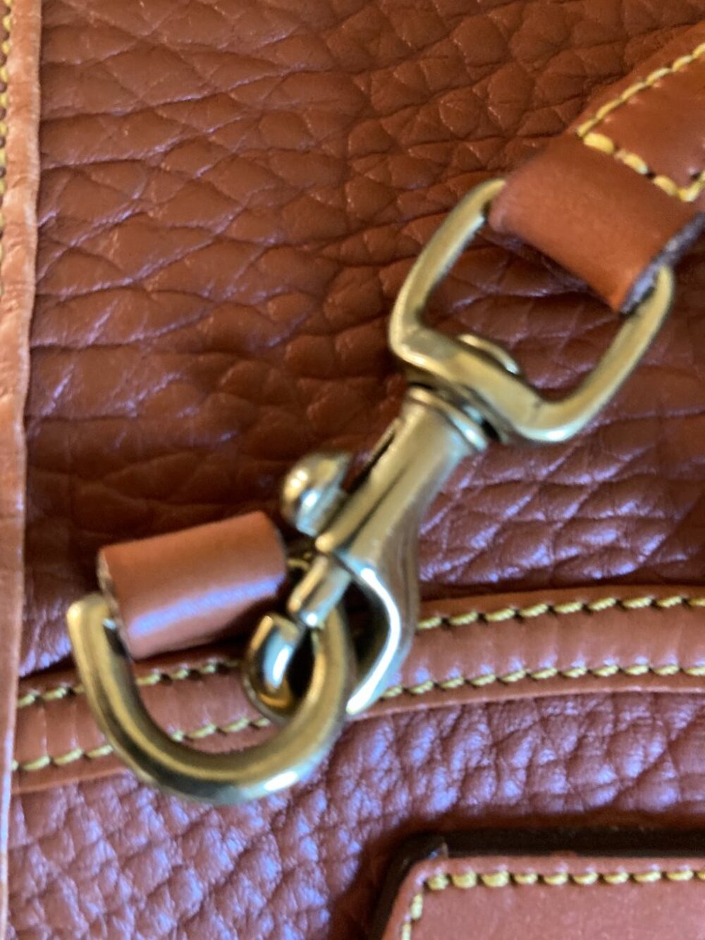 Authentic Rare Vintage Dooney & Bourke AWL Mini Saddle Crossbody Bag - Picture 8 of 11